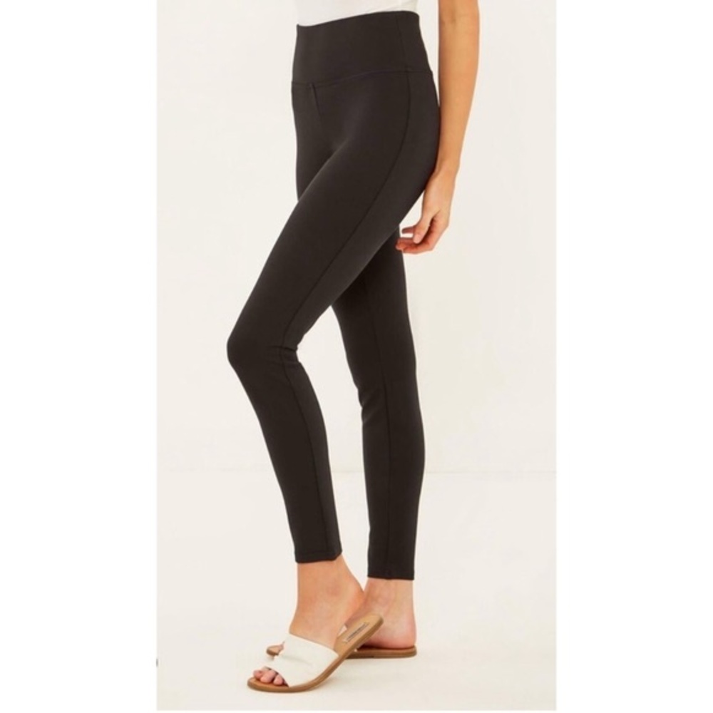 Three Dots Women’s Black Ankle Leggings. Size Large